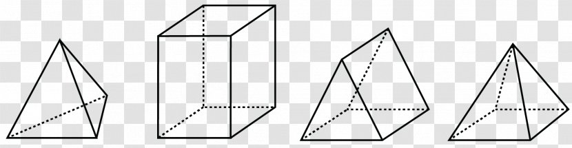 Triangle Area Triangular Prism Pyramid - Edge - Three-dimensional Rectangular Transparent PNG