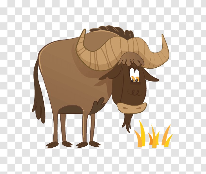 Sticker Wildebeest Drawing Clip Art - Lara Trump - Adesivo Transparent PNG