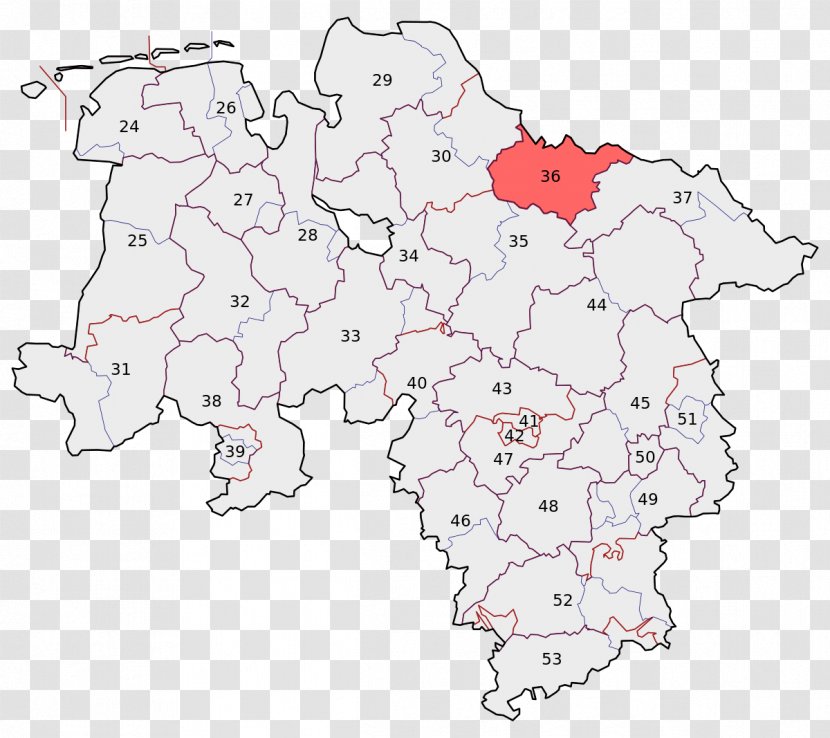 Hanover Constituency Of Hannover-Land II Electoral District Stadt Hannover I - Lower Saxony - Luhe Transparent PNG