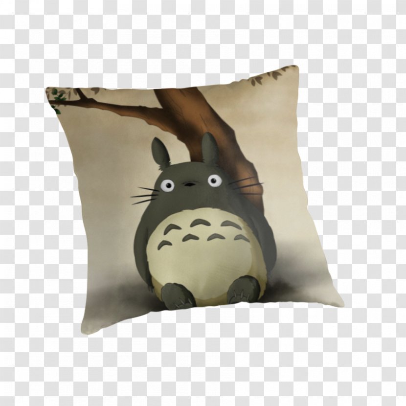 Cushion Throw Pillows Textile Blanket Backpack - Leather - Totoro Transparent PNG