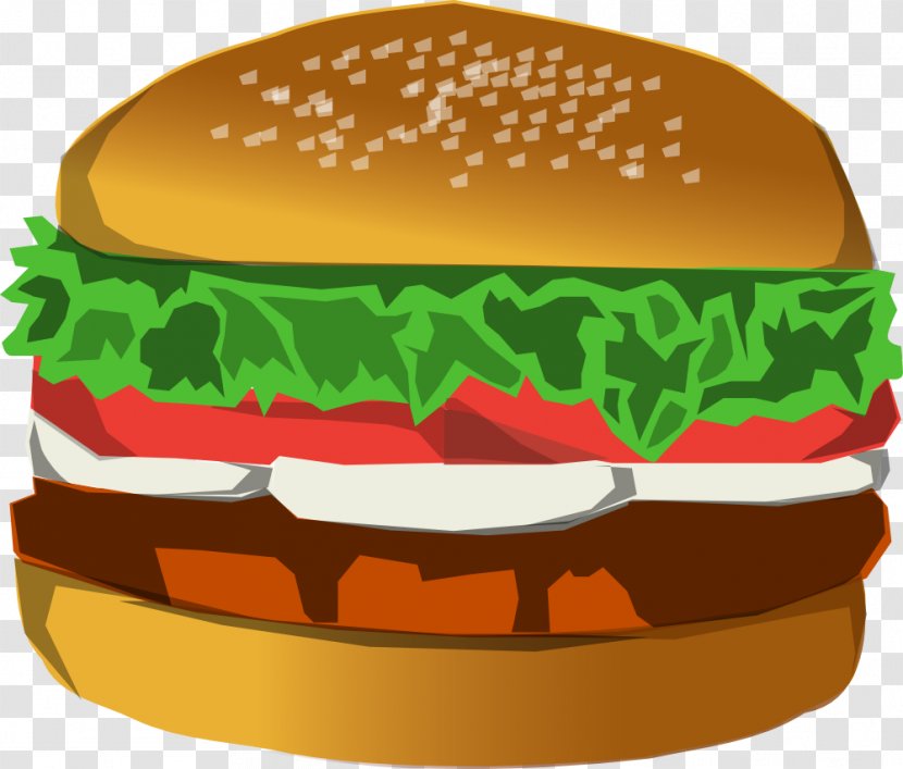 Hamburger Fast Food Cheeseburger Cinnamon Roll French Fries - Small Bread - Italian Sandwich Cliparts Transparent PNG