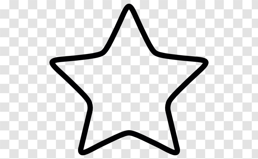 Five-pointed Star Symbol - Monochrome Photography Transparent PNG