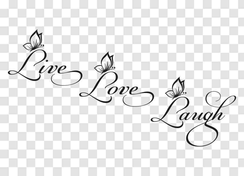 Tattoo Lettering Logo Font - Art - Live Laugh Love Transparent PNG