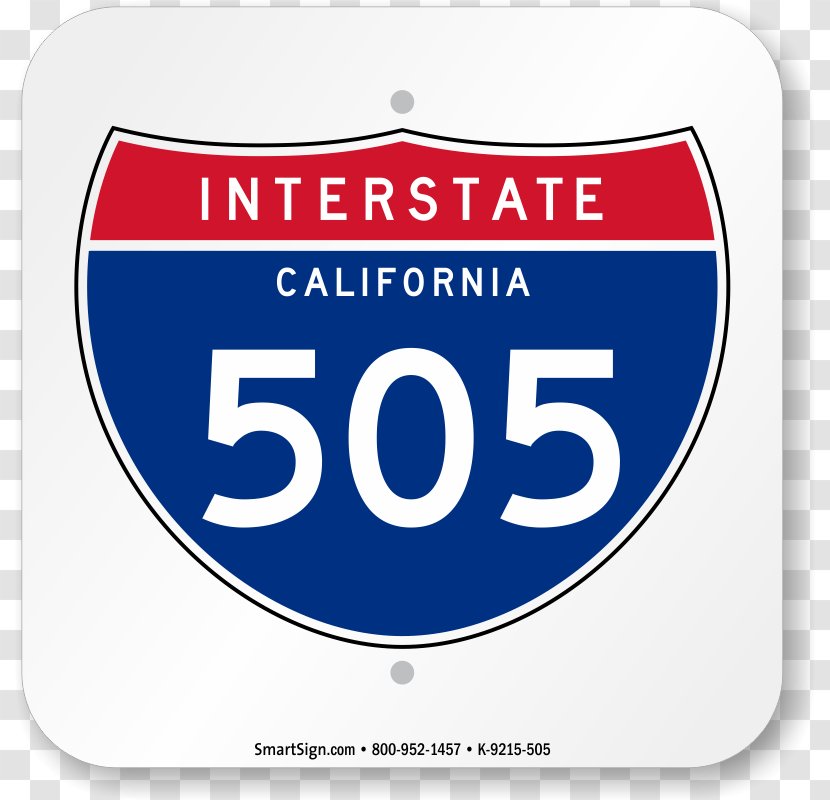 Interstate 205 Brand Logo Font - Signage - 10 In California Transparent PNG
