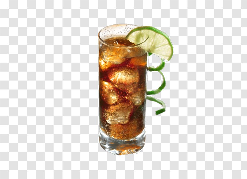 Rum And Coke Long Island Iced Tea Cocktail Garnish Dark 'N' Stormy - Alcoholic Drink - Citron Vert Transparent PNG