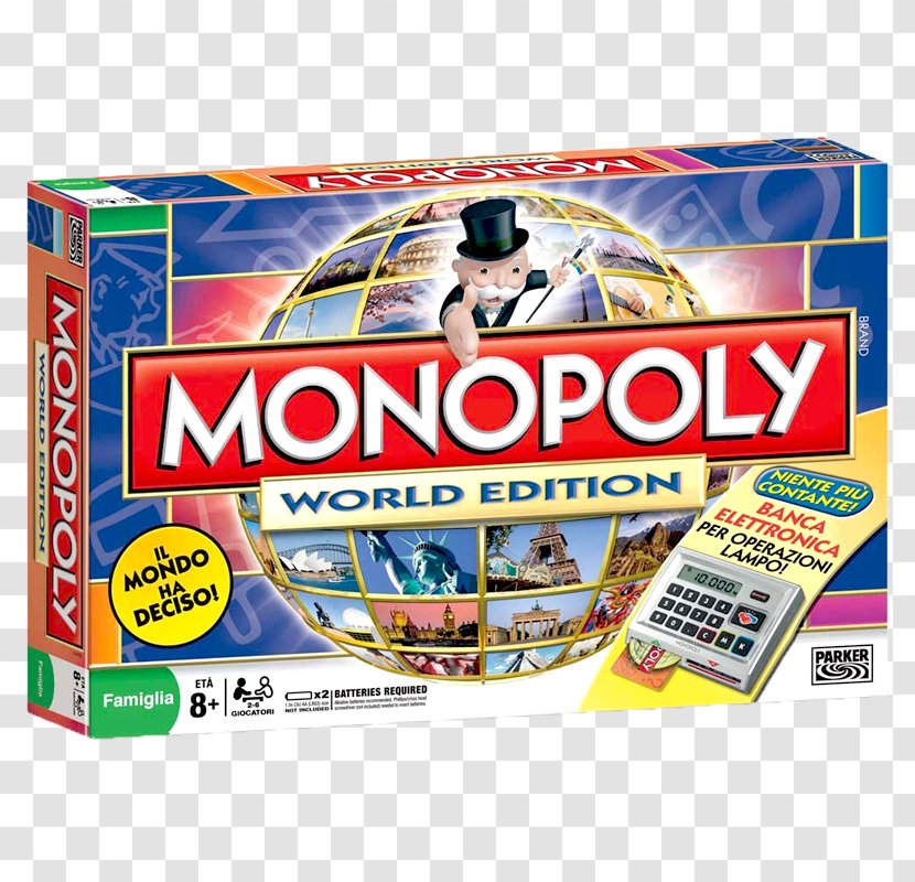 Monopoly Here And Now Monopoly: & -- World Edition The Game Of Life Landlord's - Rich Uncle Pennybags - Chappal Transparent PNG
