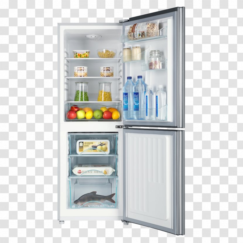 Refrigerator Haier Gratis Home Appliance - Simple Appearance Of Large Capacity Energy-saving Mute Transparent PNG