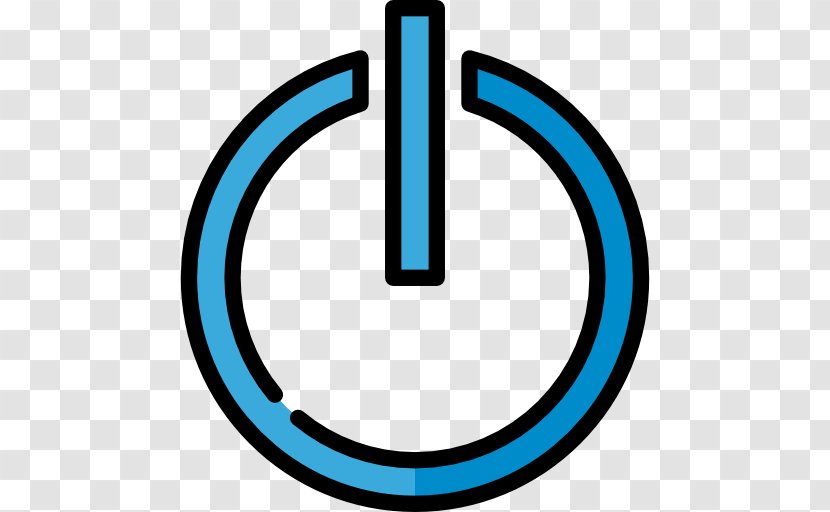 Clip Art Line - Symbol - Power Button Transparent PNG