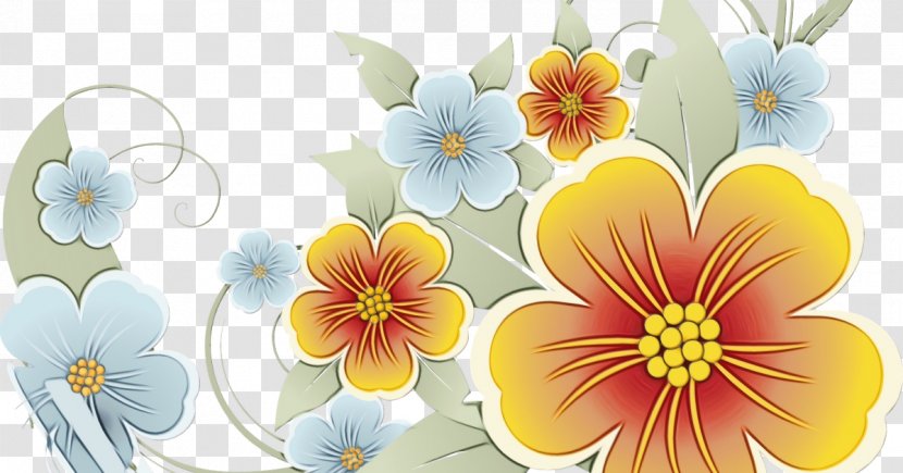 Floral Design Desktop Wallpaper Wildflower Yellow - Art - Flowering Plant Transparent PNG