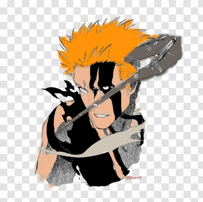 Ichigo Kurosaki Zangetsu Rukia Kuchiki Renji Abarai Isshin - Watercolor Transparent PNG