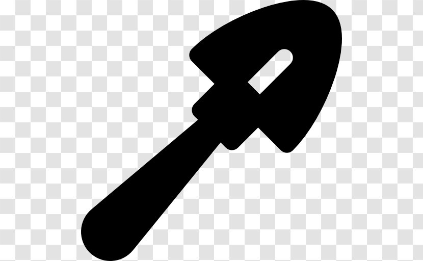 Shovel - Openoffice Draw - Black And White Transparent PNG