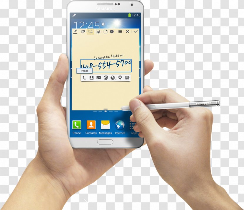 Samsung Galaxy Note 10.1 Stylus Android Touchscreen - Telephone Transparent PNG