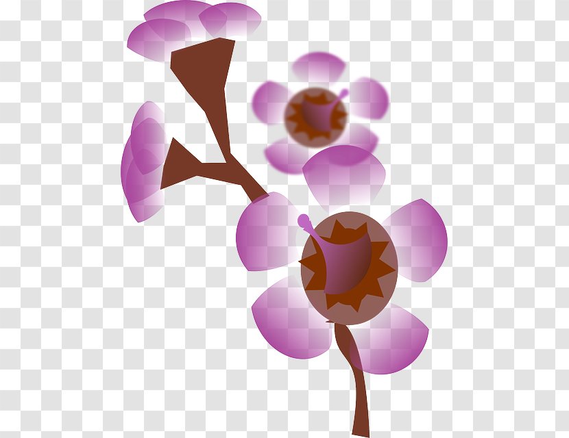 Pink Petal Flower Clip Art Transparent PNG