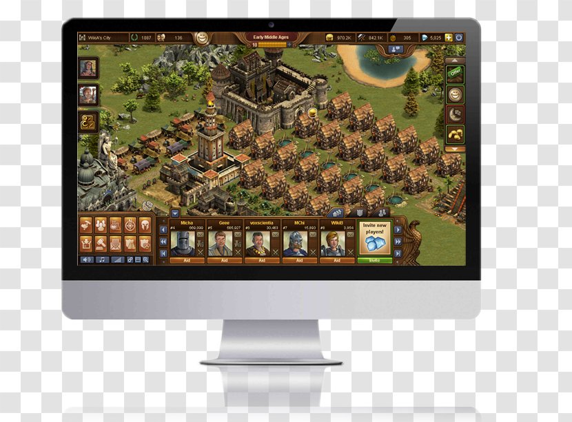 Forge Of Empires Android Video Game - Computer Monitors Transparent PNG