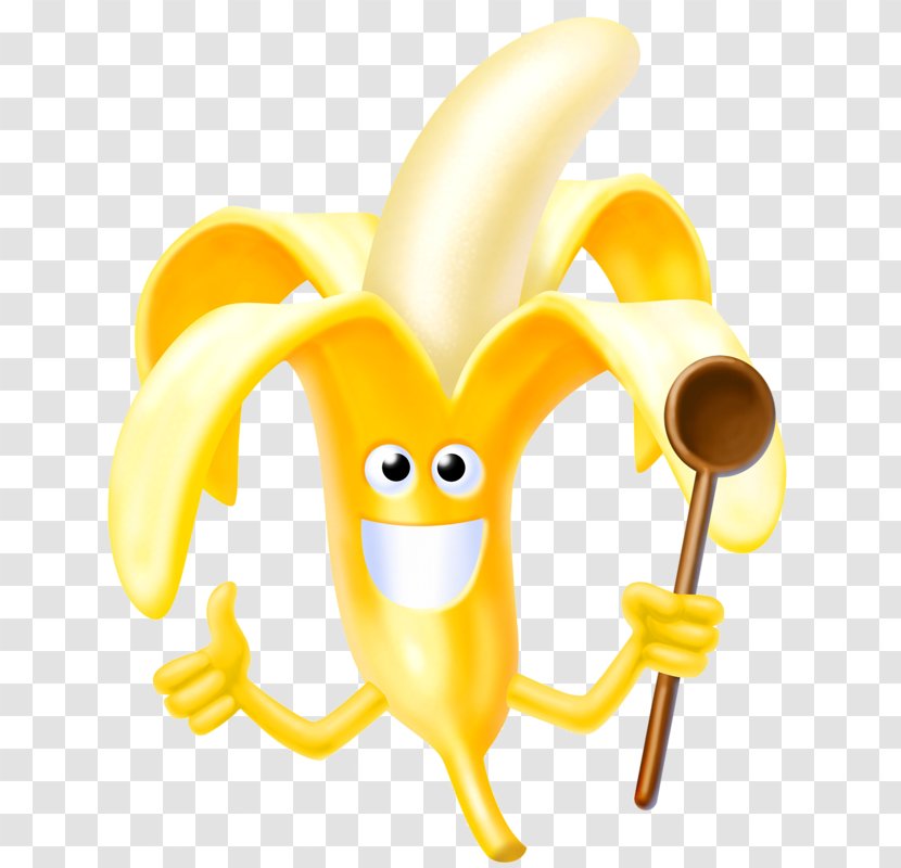 Milkshake Banana Cartoon Clip Art - Yellow Transparent PNG