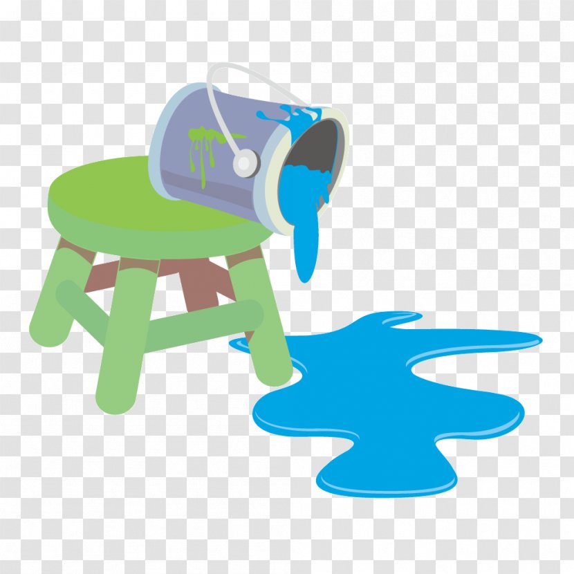Painting Clip Art - Furniture - Vector Paint Bucket Dumping Transparent PNG