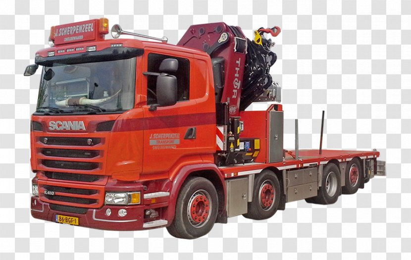 Model Car Scania AB Truck Crane - Machine Transparent PNG