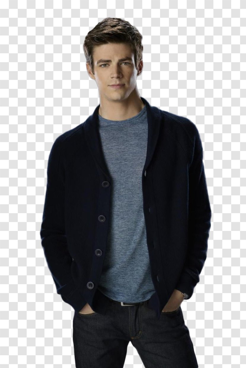 Grant Gustin Flash The Sara Lance - Outerwear Transparent PNG