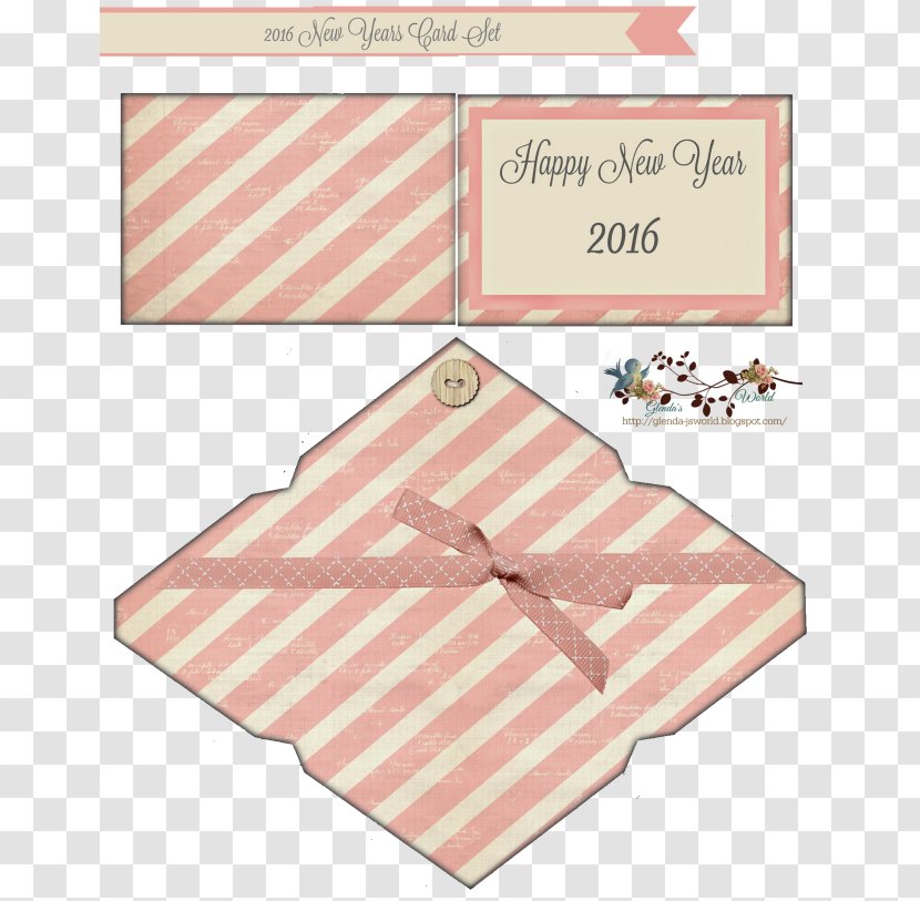 Paper Envelope New Year Post Cards Label - Peach Transparent PNG