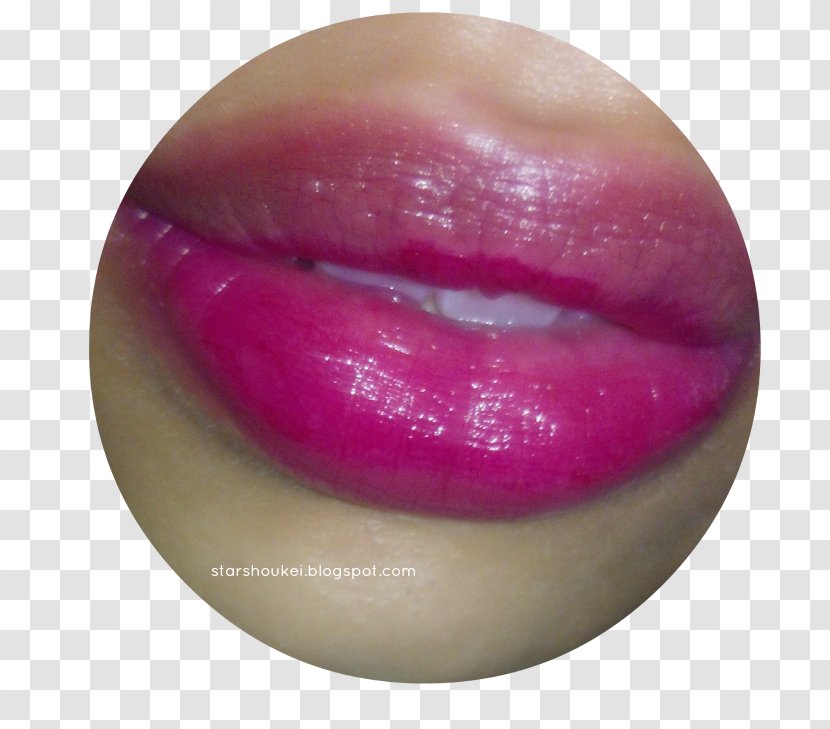 Lip Gloss Lipstick Magenta Close-up - Mouth Transparent PNG