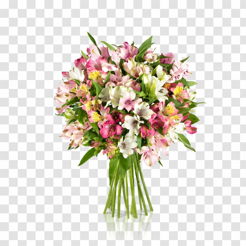 Lily Of The Incas Flower Bouquet Cut Flowers Floral Design - Rose Transparent PNG