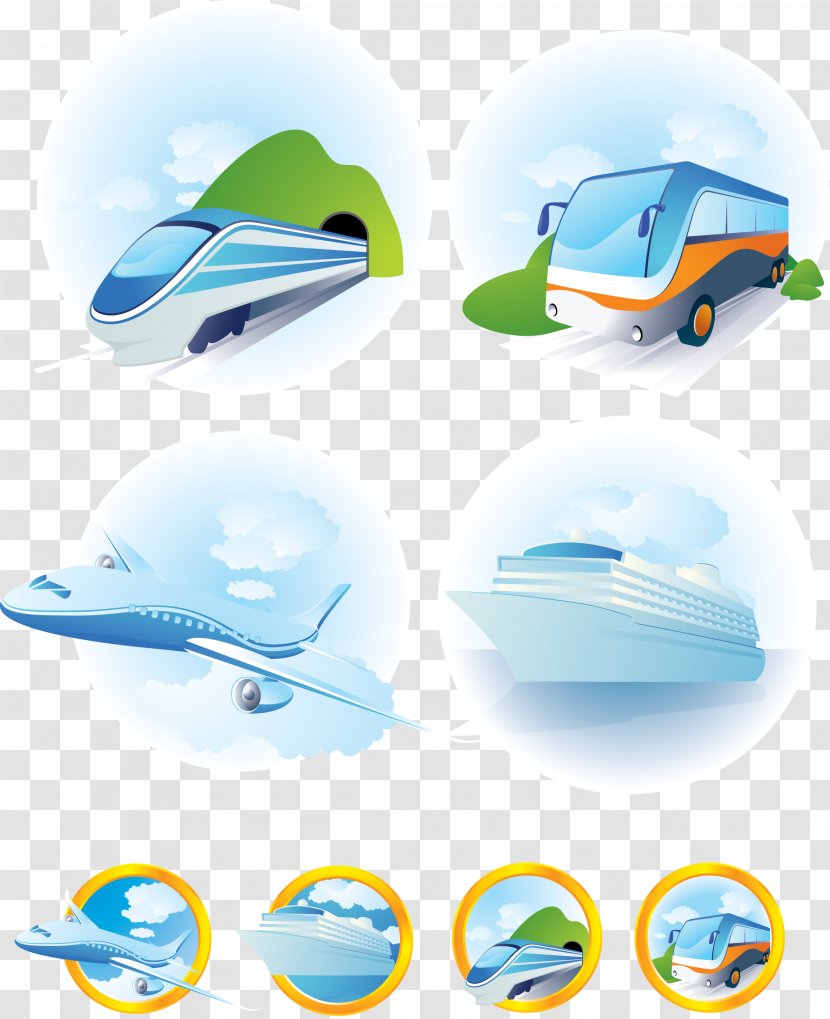 Train Mode Of Transport Clip Art - Technology - Vector Material Travel Tools Transparent PNG