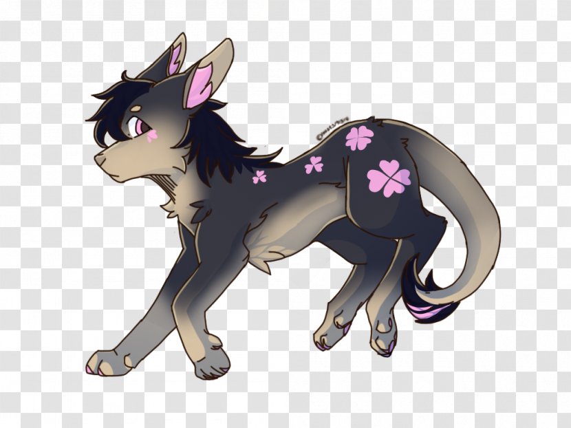 Cat Pony Horse Pack Animal Dog - Flower Transparent PNG