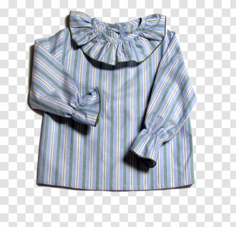 Blouse Shoulder Collar Sleeve Dress - Blue Transparent PNG