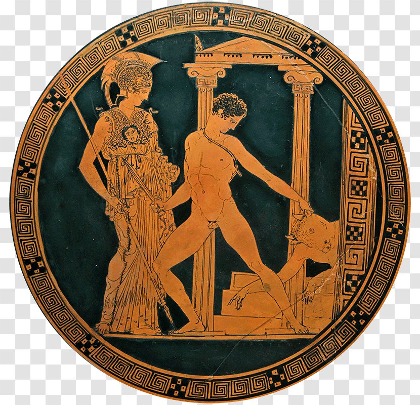 Theseus Minotaur Classical Athens National Archaeological Museum - Democracy - Koine Greek Transparent PNG