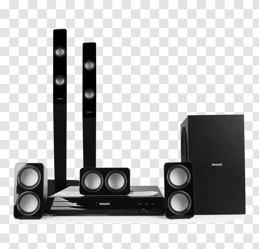 DVD Player Home Cinema DVD-Audio 5.1 Surround Sound - Audio - Player, A Full Black Transparent PNG