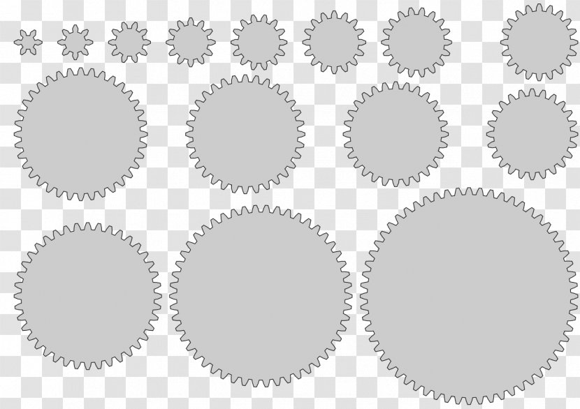 Black Gear - And White - Byte Transparent PNG
