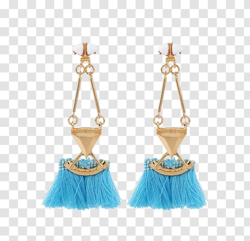 Earring Turquoise Bijou Jewellery Silver - Metal Transparent PNG