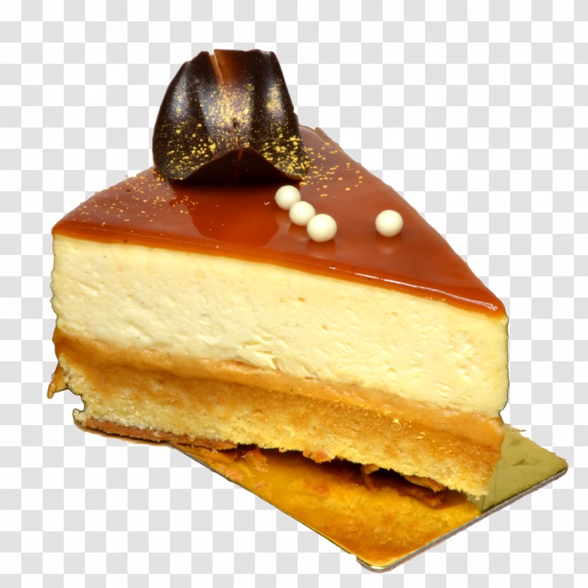 Caramel Shortbread Flan Frozen Dessert Crème Cheesecake - Slice Of Bread Transparent PNG