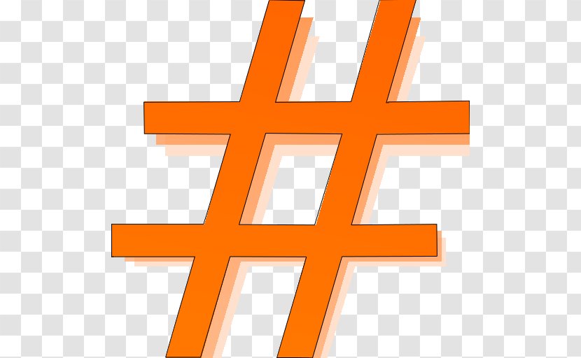 Hashtag Number Sign Clip Art Image Symbol Transparent PNG
