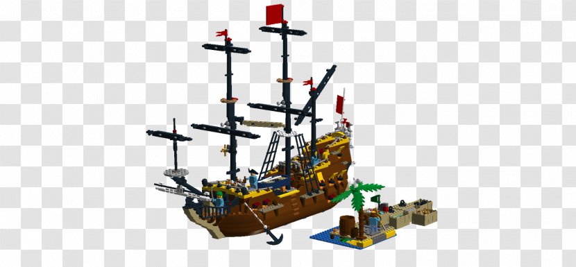 Fluyt Sailing Ship Merchant Vessel LEGO - Lego Group - Seagull Ports Transparent PNG