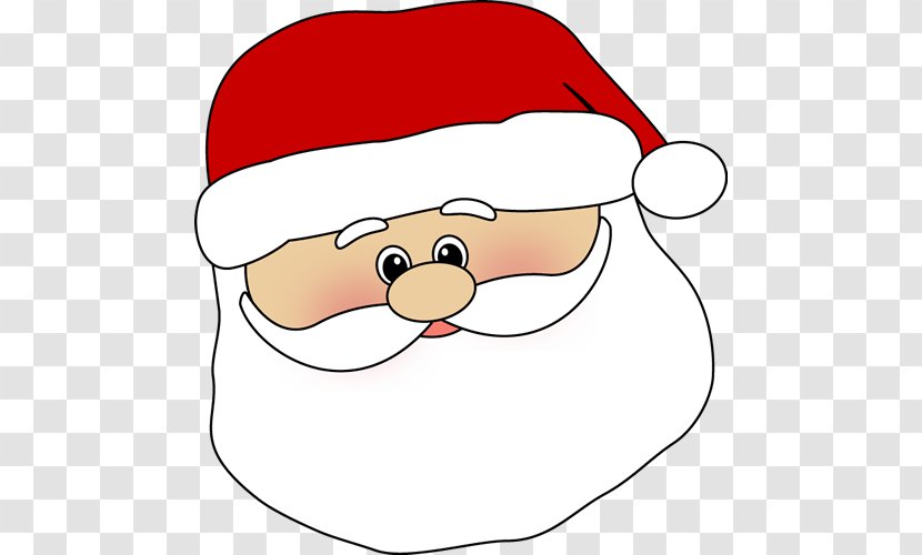 Santa Claus Mrs. Face Clip Art - Point - Beard Cliparts Transparent PNG