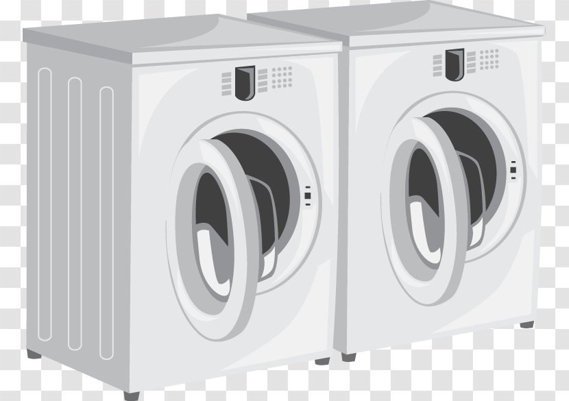 Laundry Room Washing Machine - Clothes Line - Household Drum Pattern Transparent PNG