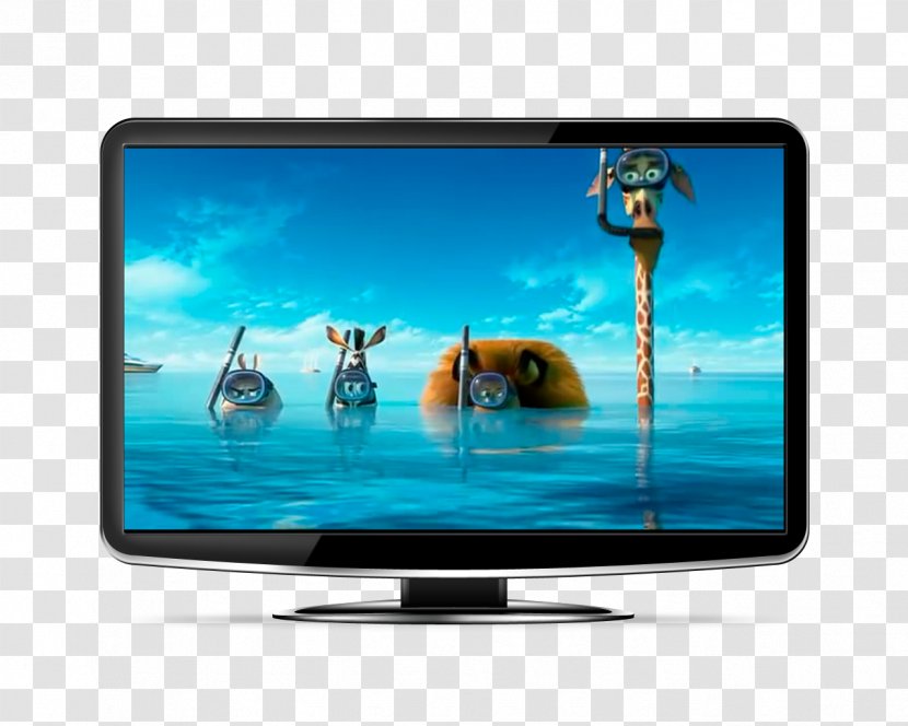 Television Set LCD Computer Monitors LED-backlit - Multimedia - Marty Madagascar Transparent PNG