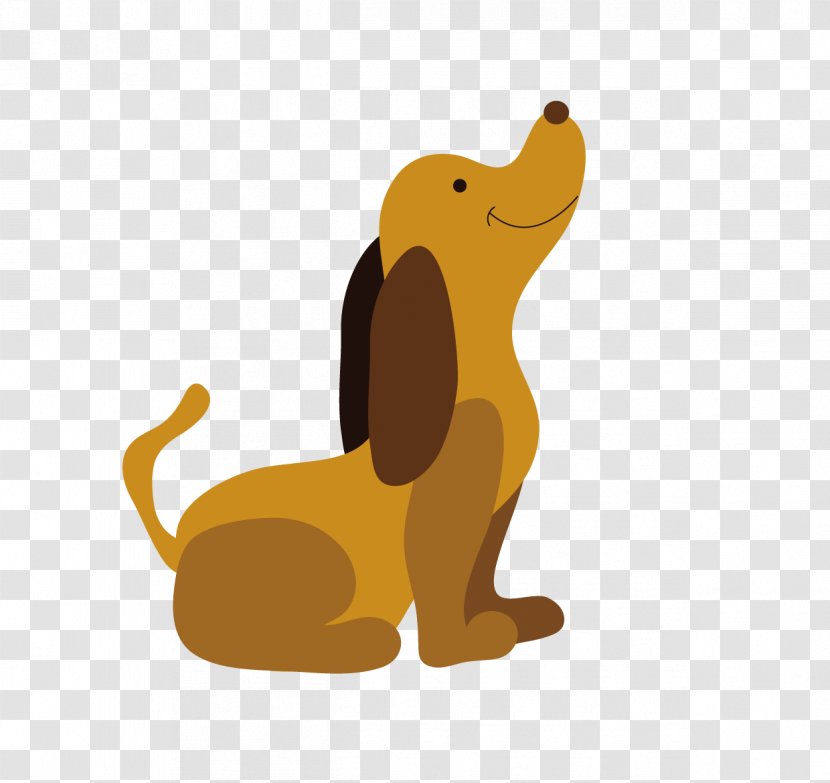 Dog Flat Design Typography - Cat Like Mammal - Vector Small Brown Transparent PNG