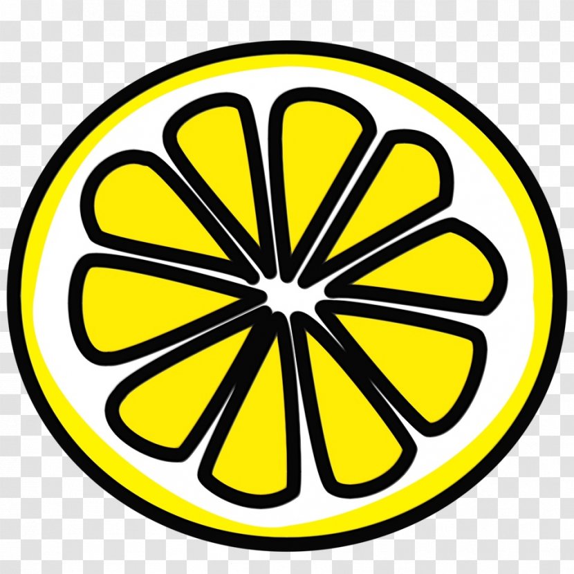 Yellow Symbol Sticker Emblem Circle - Watercolor Transparent PNG