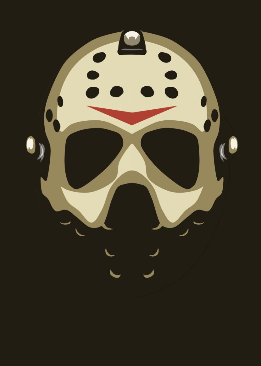 Jason Voorhees Logo Goaltender Mask Protective Gear In Sports - Diving - Anonymous Transparent PNG