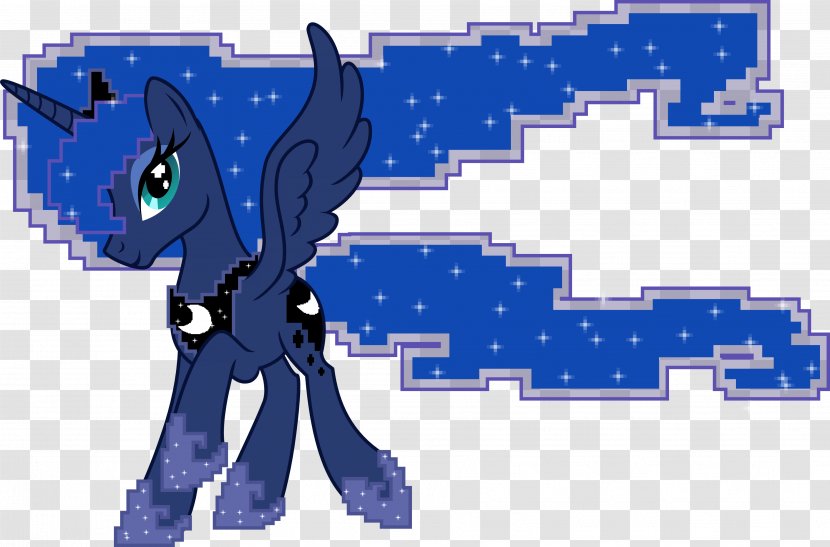 Princess Luna Pony Celestia Rarity DeviantArt - Cartoon - Blue Transparent PNG