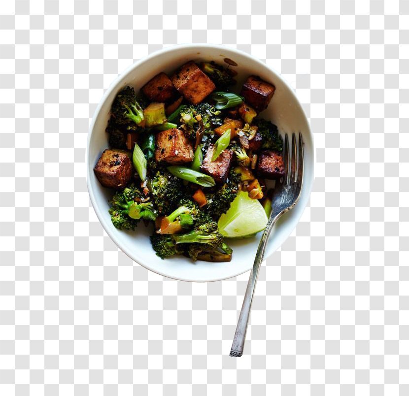 Vegetarian Cuisine Recipe Tofu Veganism Spice - Clementine - Ham Broccoli Transparent PNG