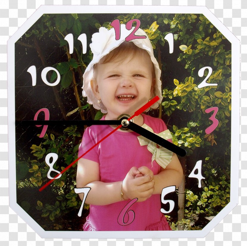 Toddler Picture Frames Pink M - Zegar Transparent PNG