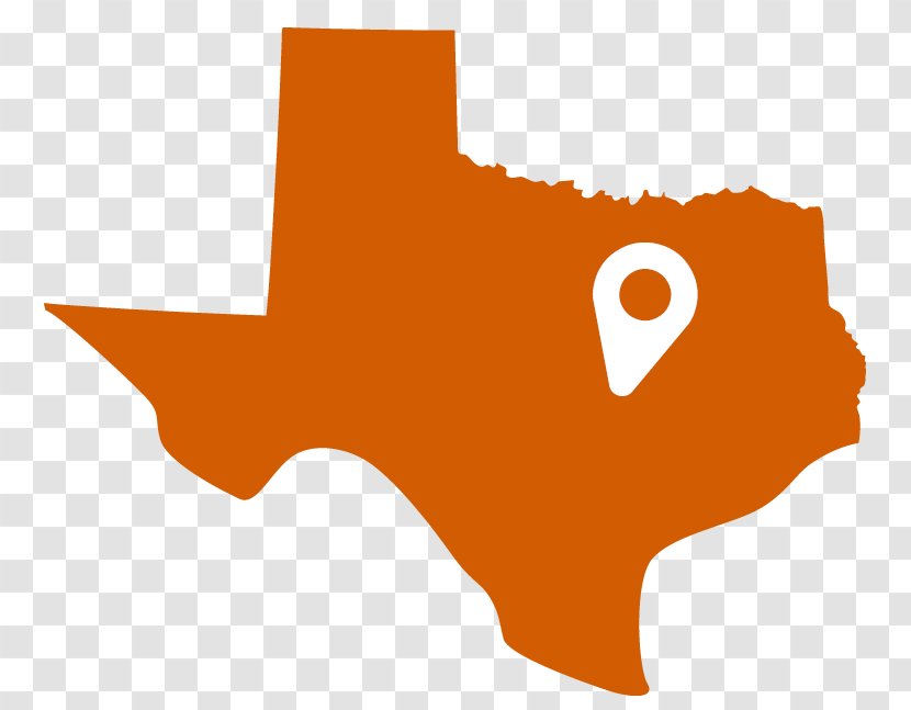 Flag Of Texas Map Information Clip Art - Orange Transparent PNG