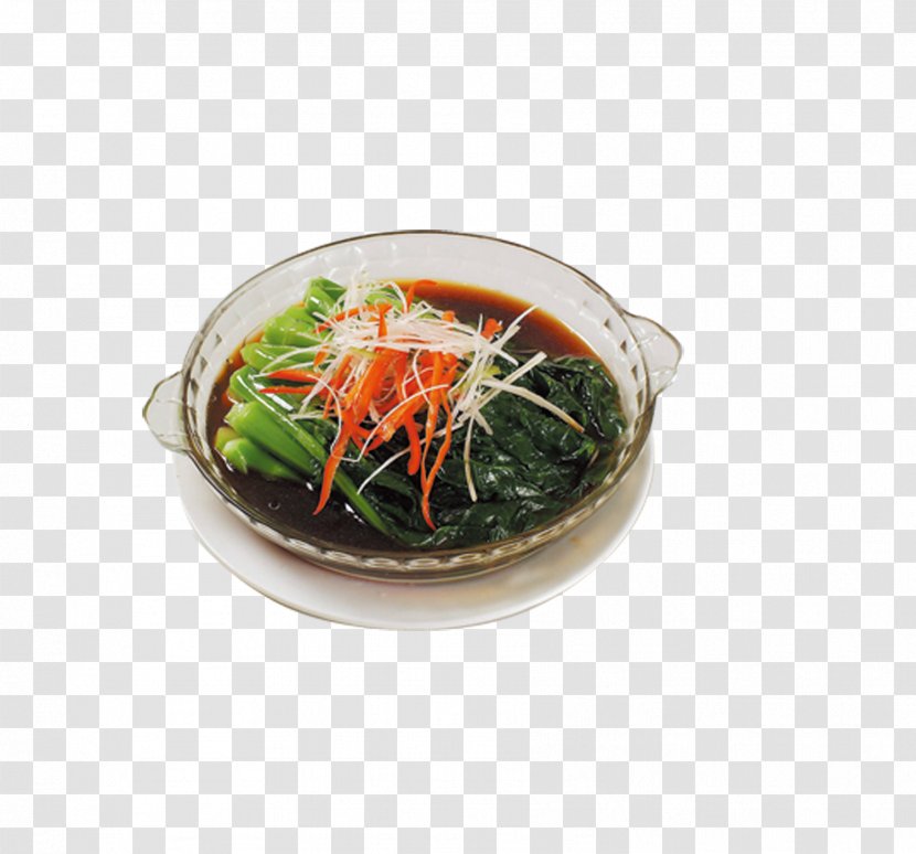 Vegetarian Cuisine Choy Sum Asian Stir Frying Vegetable - A Bowl Of Cabbage Transparent PNG