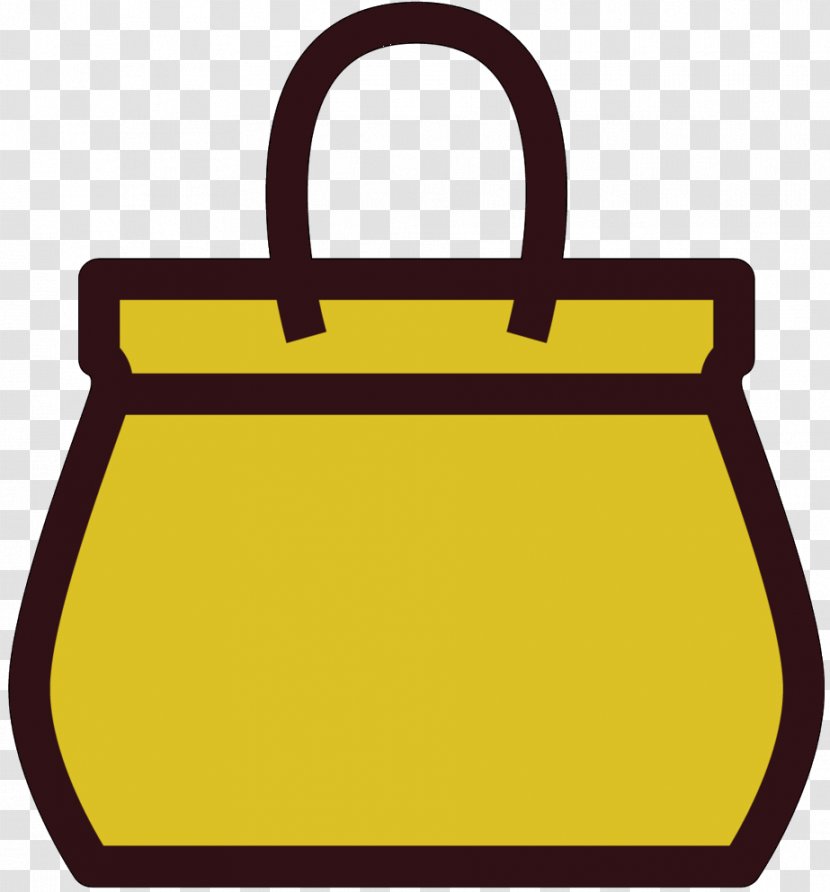 Clip Art Handbag Messenger Bags Product Design - Yellow Transparent PNG