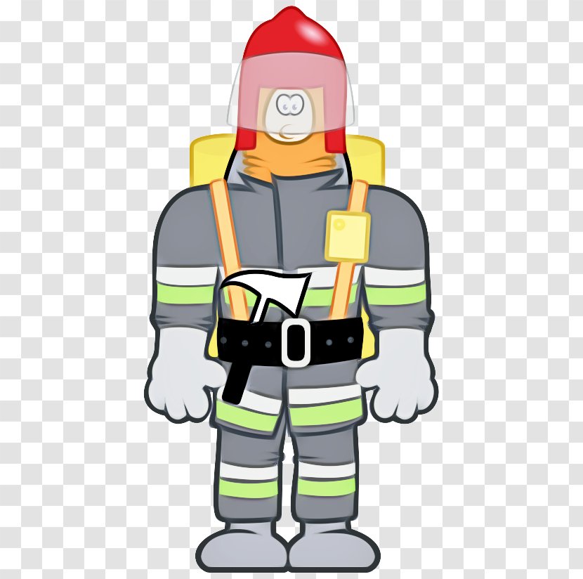 Firefighter - Yellow - Highvisibility Clothing Job Transparent PNG