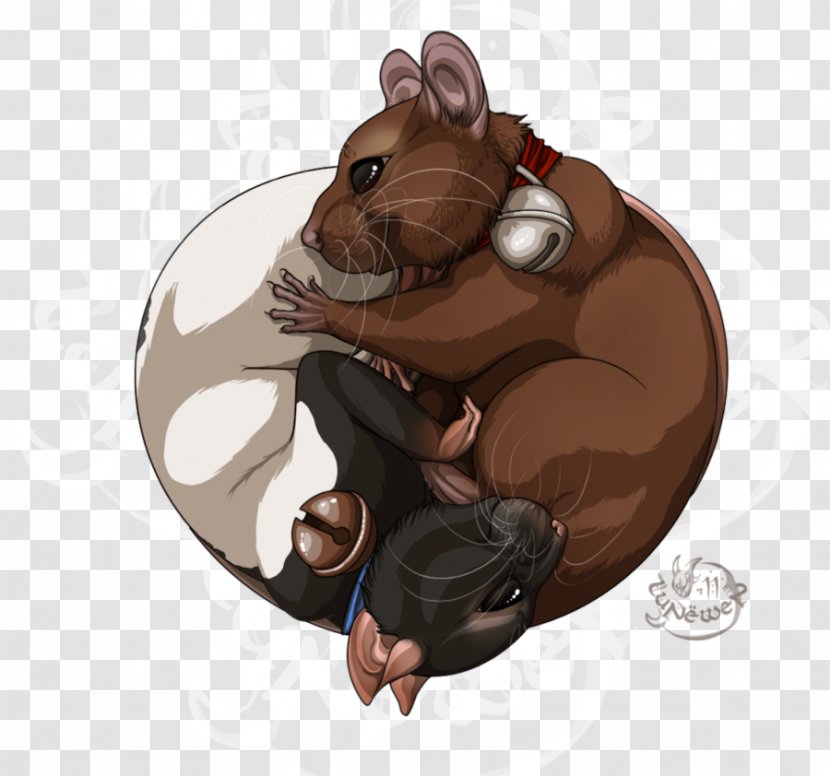 Tattoo Ink Yin And Yang Artist Mouse - Rat & Transparent PNG