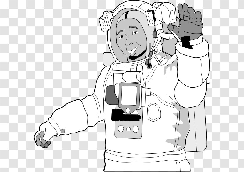 International Space Station Suit Astronaut Clip Art - Black - Kids Transparent PNG